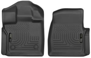 Husky Liners - Husky Liners 15-23 Ford F-150 Standard Cab Pickup WeatherBeater Front Black Floor Liners 18351 - Image 1