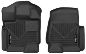 Husky Liners - Husky Liners 15-17 Ford F-250 Super Duty Crew Cab X-Act Contour Black Front Floor Liners 53361 - Image 2