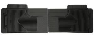 Husky Liners - Husky Liners 80-12 Ford F-150/00-05 Ford Excursion Heavy Duty Black 2nd Row Floor Mats 52011 - Image 2