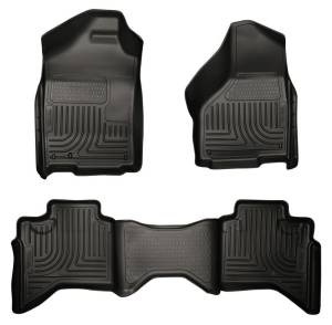Husky Liners - Husky Liners 03-08 Dodge Ram 1500/2500/3500 Quad Cab WeatherBeater Combo Black Floor Liners 98031 - Image 3