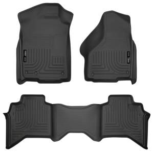 Husky Liners - Husky Liners 03-08 Dodge Ram 1500/2500/3500 Quad Cab WeatherBeater Combo Black Floor Liners 98031 - Image 1