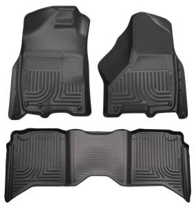 Husky Liners - Husky Liners 2012 Dodge Ram 1500/2500 Crew Cab WeatherBeater Combo Black Floor Liners 99001 - Image 2
