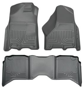 Husky Liners - Husky Liners 2012 Dodge Ram 1500/2500/3500 Crew Cab WeatherBeater Combo Gray Floor Liners 99002 - Image 2