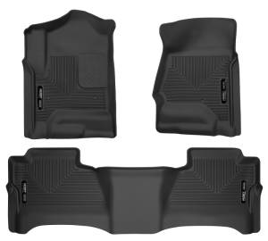 Husky Liners - Husky Liners 14 Chevrolet Silverado/GMC Sierra WeatherBeater Black Front & 2nd Seat Floor Liners 98231 - Image 1