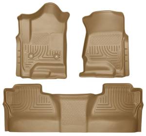 Husky Liners - Husky Liners 14 Chevrolet Silverado/GMC Sierra WeatherBeater Tan Front & 2nd Seat Floor Liners 98233 - Image 2
