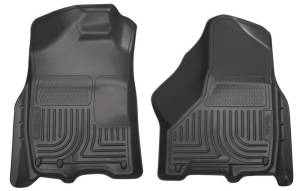 Husky Liners - Husky Liners 09-10 Dodge Ram 1500/2500/3500 WeatherBeater Front Row Black Floor Liners 18001 - Image 2