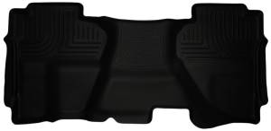Husky Liners - Husky Liners 07-13 Chevrolet Silverado 1500 Ext Cab WeatherBeater Black 2nd Seat Floor Liners 19191 - Image 1