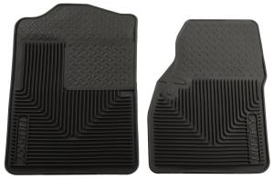 Husky Liners - Husky Liners 94-01 Dodge Ram 1500/2500/3500/80-96 Ford Bronco Heavy Duty Black Front Floor Mats 51041 - Image 1