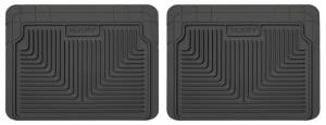 Husky Liners - Husky Liners 12-13 Dodge Ram/88-09 Toyota 4Runner Heavy Duty Black 2nd Row Floor Mats 52021 - Image 1