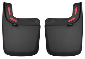 Husky Liners - Husky Liners 17 Ford F-250 Super Duty / F-350 Super Duty Rear Mud Guards (w/ Flares) Black 59471 - Image 2