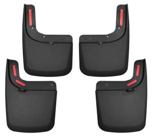 Husky Liners - Husky Liners 17 Ford F-250 Super Duty / F-350 Super Duty Front and Rear Mud Guards (w/ Flares) Black 58476 - Image 1