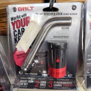 BOLT - Scratch & Dent - BOLT 5/8 in. Receiver Lock 7032290 - Jeep/Ram ProMaster/Fiat Center-Cut Key - Class III/IV/V - Image 2