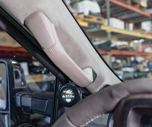 Carli Suspension - 2025 Ford Super Duty Platinum E-Venture Touch Screen Mount Suede A-pillar - Image 1