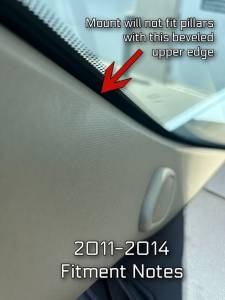 Edge Products - Edge CTS3 Pillar Display Mount for 2007.5-2014 Silverado/Sierra 2500/3500 (28603) - Image 2