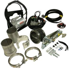 BD Diesel - Exhaust Brake 2006-2007 Dodge Air Actuated Remote Mount Valve 4 inch Exhaust c/w Air Compressor BD Diesel - Image 1