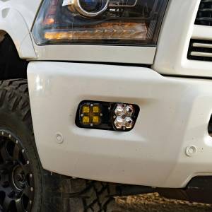 Baja Designs - Baja Designs Squadron 2.0 Sport/Squadron Sae Dual Fog Pocket Light Kit Ram 2009-12 1500 2010-18 2500/3500 Baja Amber - Image 3