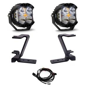 Baja Designs - Baja Designs LP4 A-Pillar Kit 2023-On Ford F-250/350 Super Duty Driving/Combo Clear Toggle Wiring - Image 1
