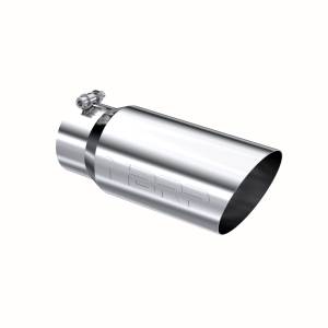 MBRP Exhaust - MBRP Exhaust Tail Pipe Tip 5 Inch O.D. Angled Single Walled 4 Inch Inlet 12 Inch Length T304 Stainless Steel T5052 - Image 2