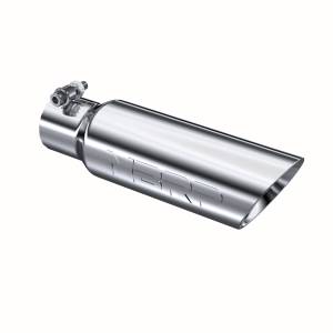 MBRP Exhaust - MBRP Exhaust Tail Pipe Tip 3 1/2 Inch O.D. Dual Wall Angled 2 1/2 Inch Inlet 12 Inch Length T304 Stainless Steel T5106 - Image 1