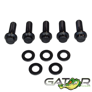 Gator Fasteners - Gator Fasteners HD220 Bolt Pack, M8x1.25x35 12-Point Bolts & Washers (5 Pack) - Image 1