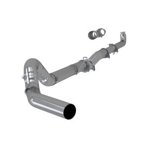 MBRP 5 Inch Cat-Back Single Side Exit No-Muffler Exhaust T409 Stainless for 2001-2007 Silverado/Sierra 2500HD/3500 6.6L Duramax MBRP S60200SLM