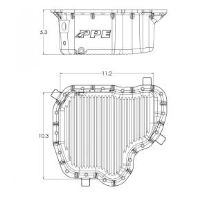 Pacific Performance Engineering - PPE Deep Cast Aluminum Engine Oil Pan, Raw, for 2011-2016 GM 6.6L Duramax (18-Hole) 114052100 - Image 10