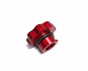 Fleece Performance - Billet Oil Cap for 2001-2016 Duramax - Red Fleece Performance - Image 2