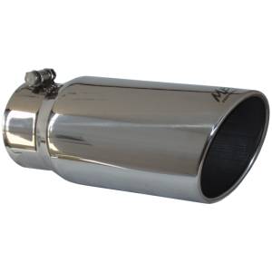 Exhaust - Exhaust Tips - MBRP Exhaust - MBRP (4" Inlet, 5" Outlet, 12" Length) 304 Stainless Angle Cut Exhaust Tip T5051