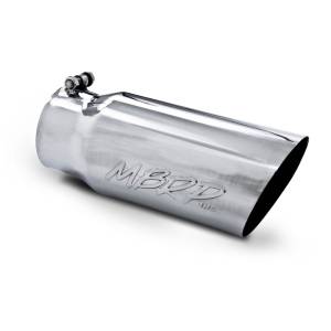 MBRP (4" Inlet, 5" Outlet, 12" Length) 304 Stainless Angle Cut Exhaust Tip T5052