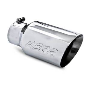 MBRP Exhaust - MBRP (4" Inlet, 6" Outlet, 12" Length) 304 Stainless Angle Cut Dual Wall Exhaust Tip T5072