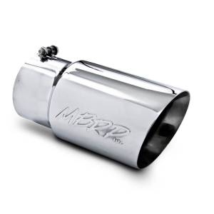 MBRP (5" Inlet, 6" Outlet, 12" Length) Angle Cut Dual Walled Stainless Exhaust Tip T5074