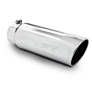 MBRP Exhaust - MBRP (5" Inlet, 6" Outlet, 18" Length) Angle Cut Rolled End Stainless Exhaust Tip T5125