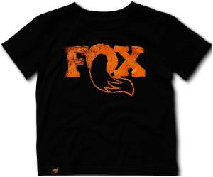 Fox Factory Inc 2017, FOX Grom 2.0 Tee, 100% Combed Cotton, Black, Size 7 495-01-257